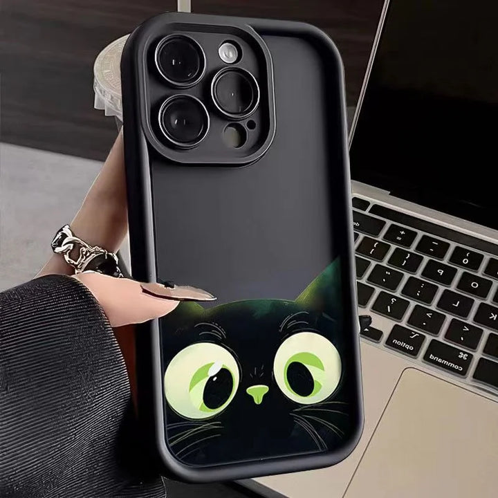 Whimsical Cat Soft Cover  Style-2 For iPhone 15Pro Max  - VONVEX