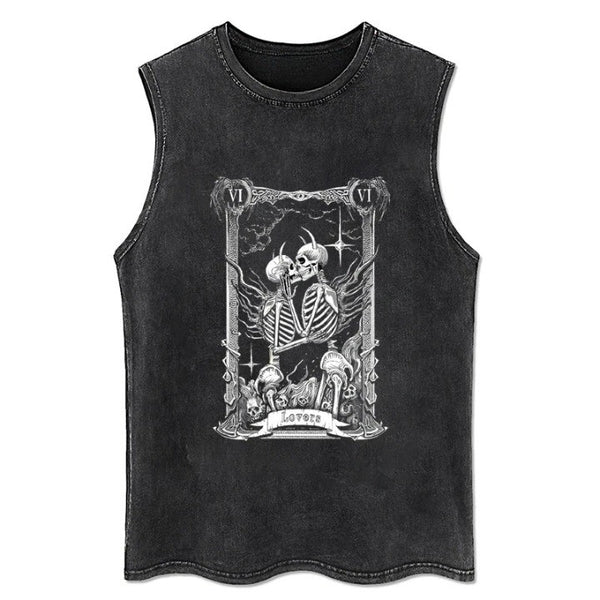 Skeleton Kissing Vest     - VONVEX