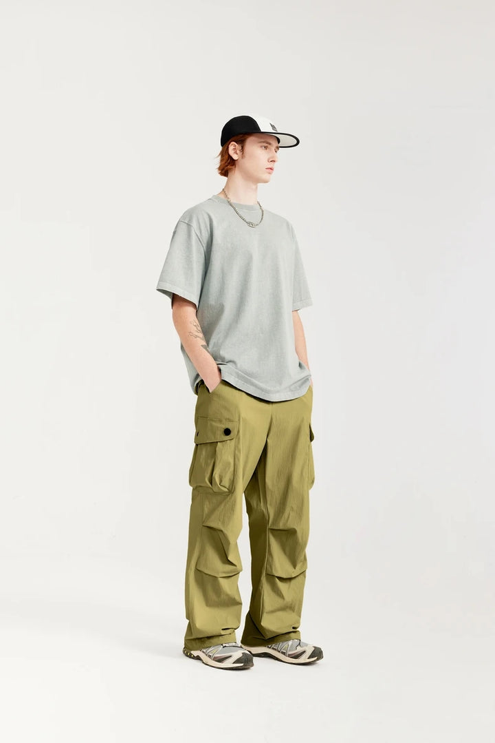 Trendy Loose Fit Cargo Pants     - VONVEX