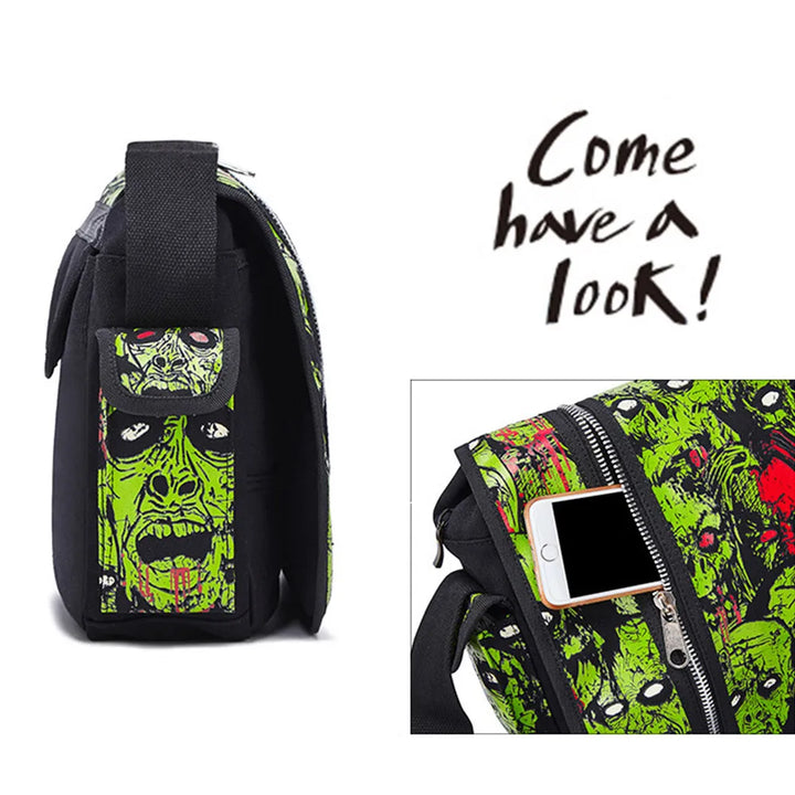 Zombie Ghost Luminous Shoulder Bag     - VONVEX