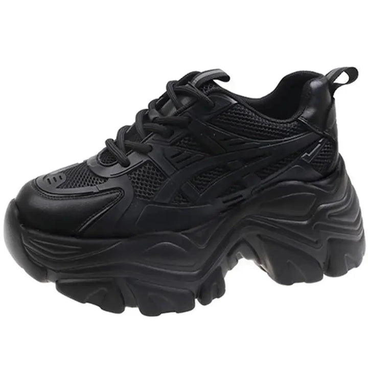 Air Mesh Chunky Sneakers  Black 35  - VONVEX