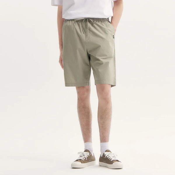 Basic Solid Color Straight-Leg Short  Gray XS  - VONVEX