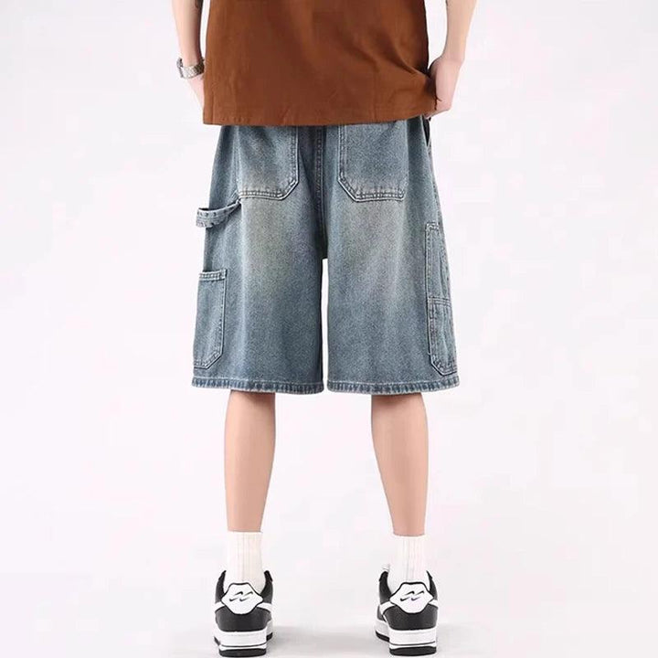 Y2k Denim Oversize Jort     - VONVEX