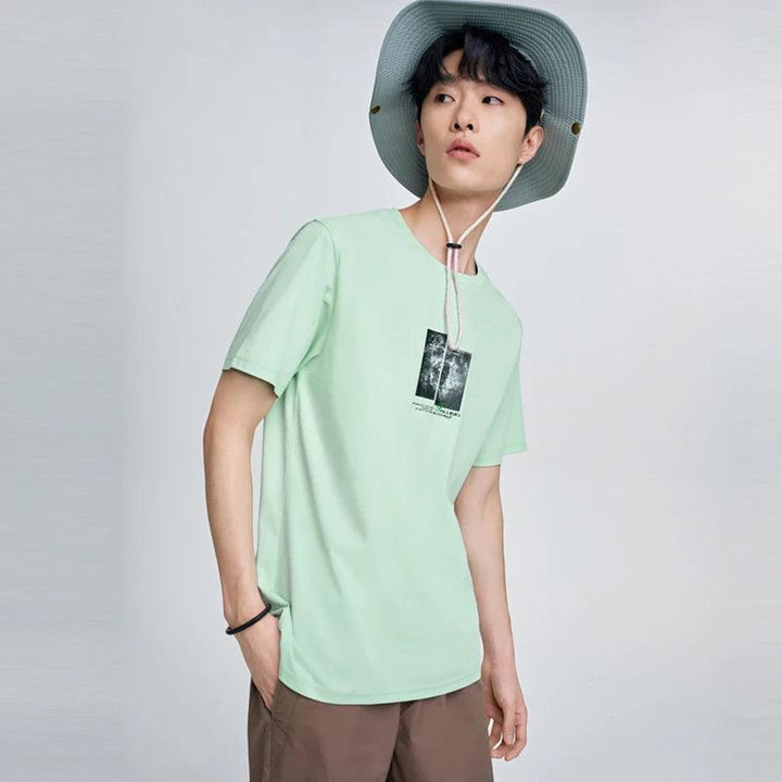 Galaxy Printed Oversized T-Shirt  Green XXL  - VONVEX