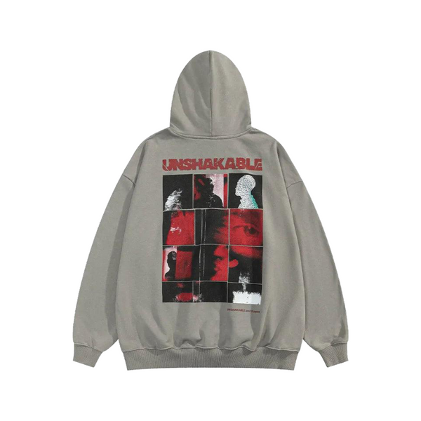 UNSHAKABLE Gothic Style Graphic Hoodie     - VONVEX