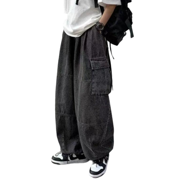 Y2K Trousers Baggy Jeans bottom    - VONVEX