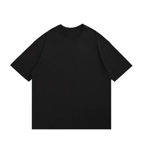 Basic Oversized T-Shirt  Black S  - VONVEX