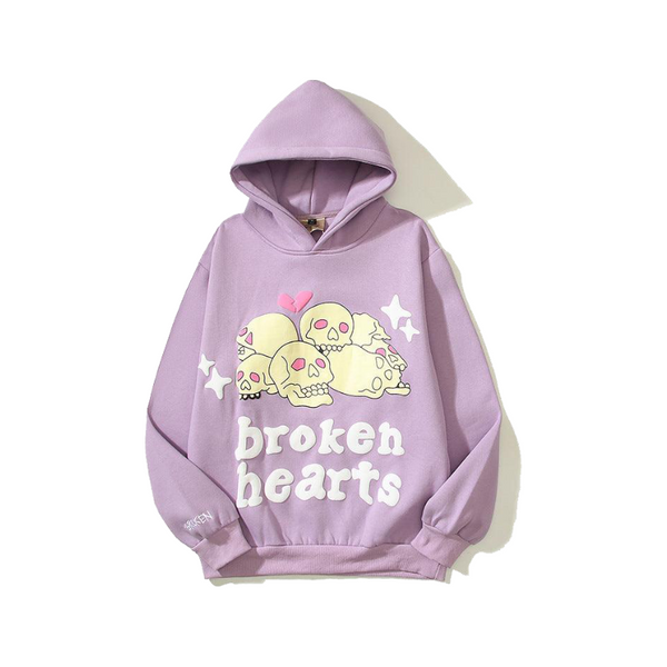 Retro Broken Hearts Hoodie     - VONVEX