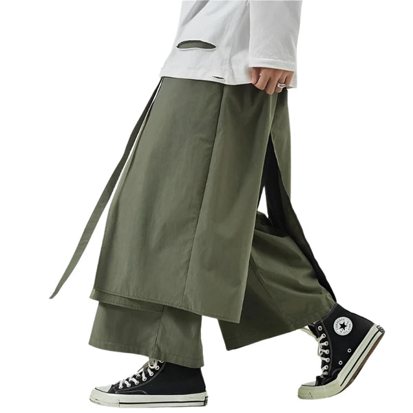 Casual Patchwork Jogger Pant     - VONVEX