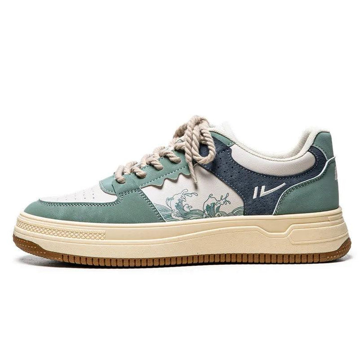 Casual Skateboarding Sneakers  Light Green 42  - VONVEX