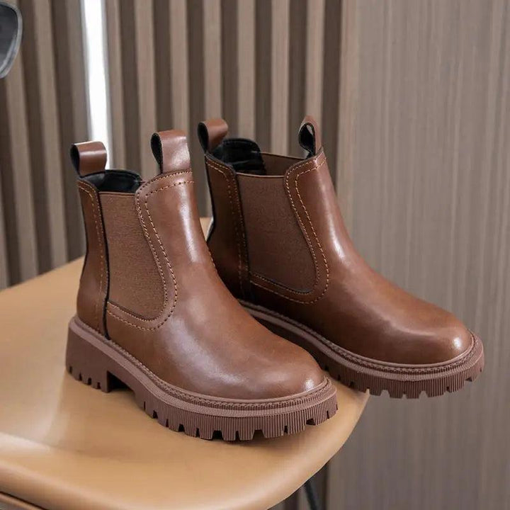 Chelsea Retro Leather Boots - VONVEX