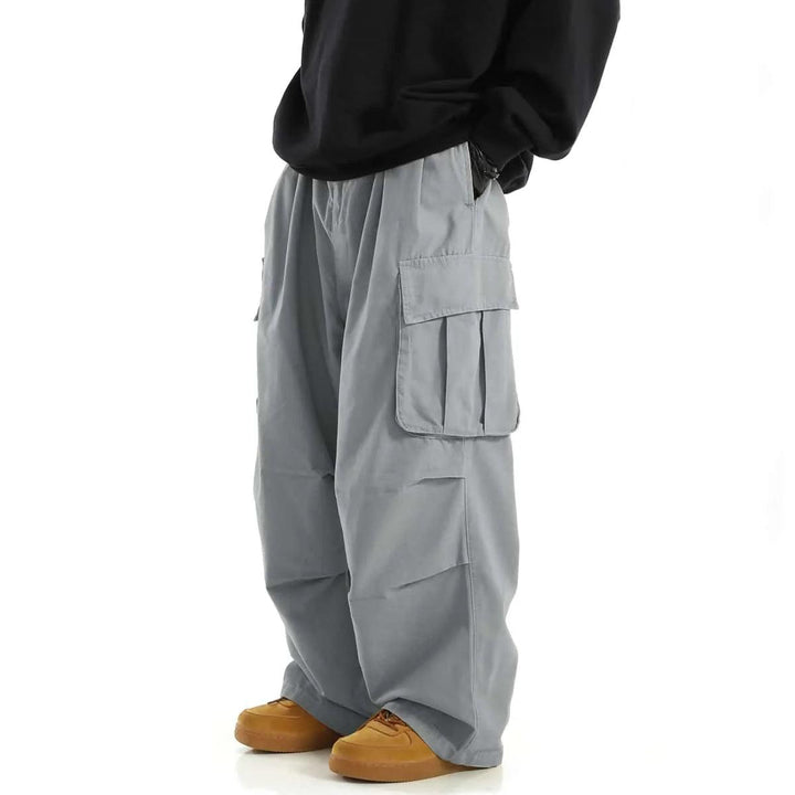 Classic Multi Flap Cargo Pant  Gray S  - VONVEX