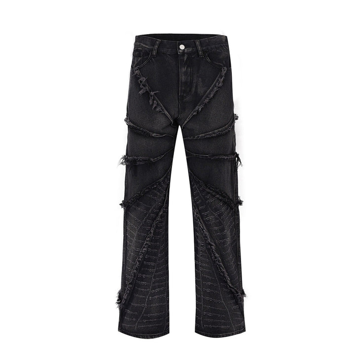 Spider Black Denim Jeans  S   - VONVEX