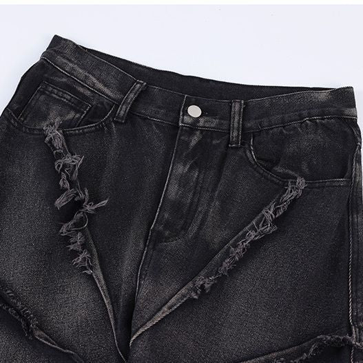 Spider Black Denim Jeans     - VONVEX