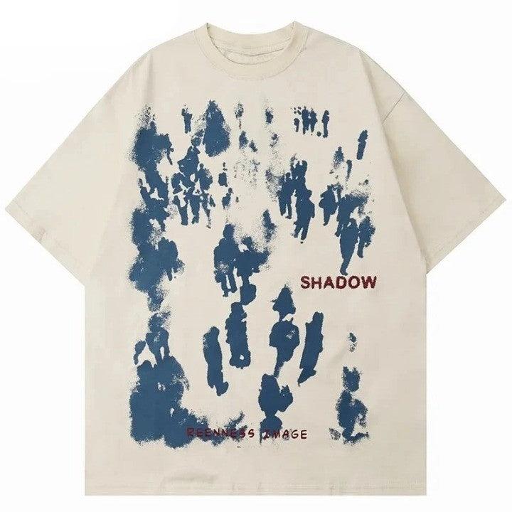 Gothic Shadow Graphic T-Shirt - VONVEX