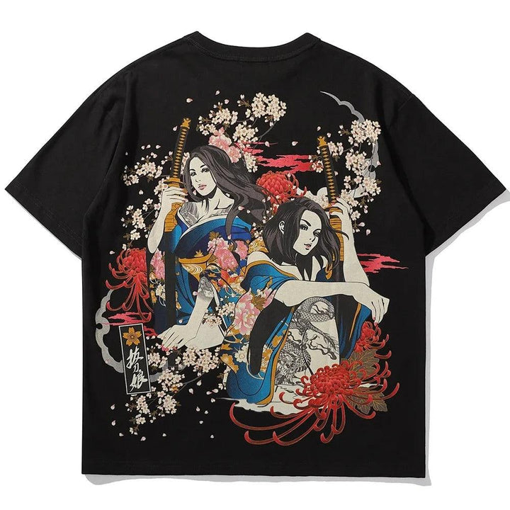 Japanese Samurai Aesthetic T-Shirt - VONVEX
