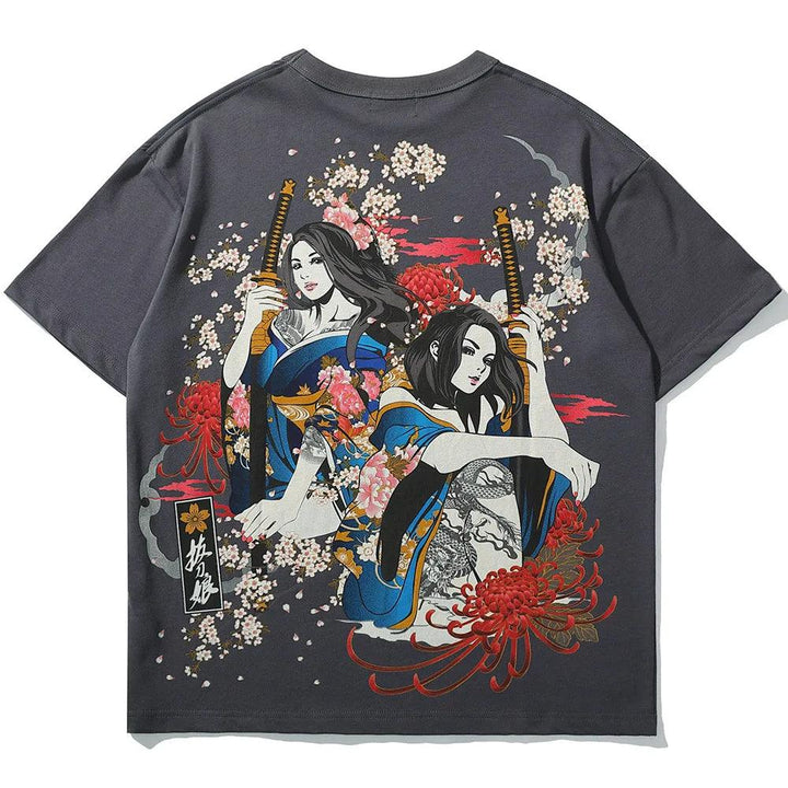 Japanese Samurai Aesthetic T-Shirt - VONVEX
