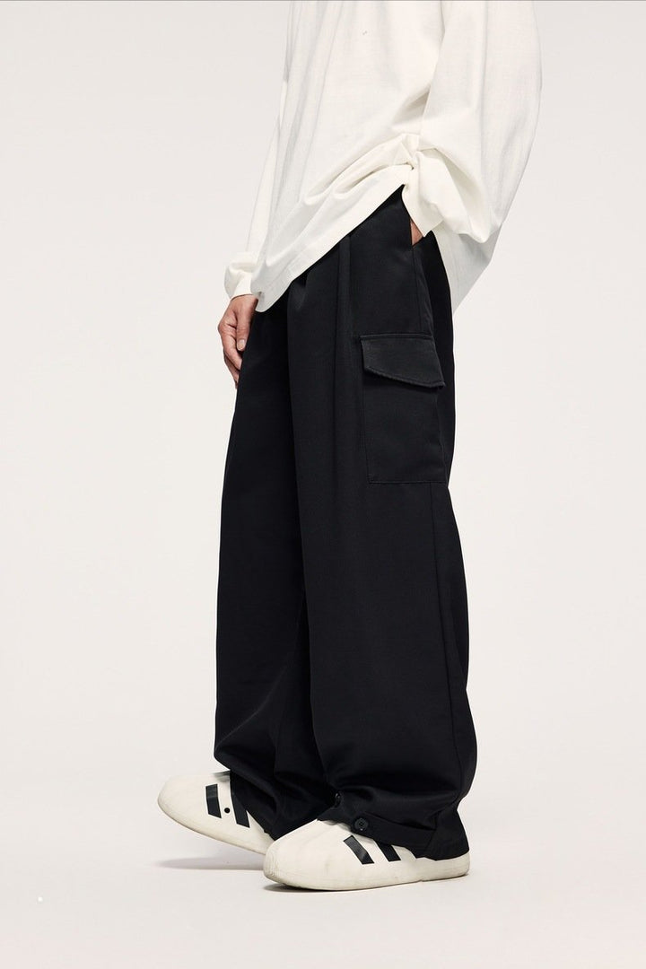 Double Pleated Outdoor Suit Trousers - VONVEX