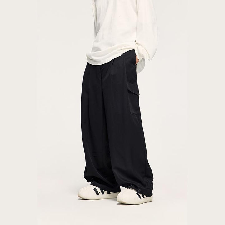 Double Pleated Outdoor Suit Trousers - VONVEX