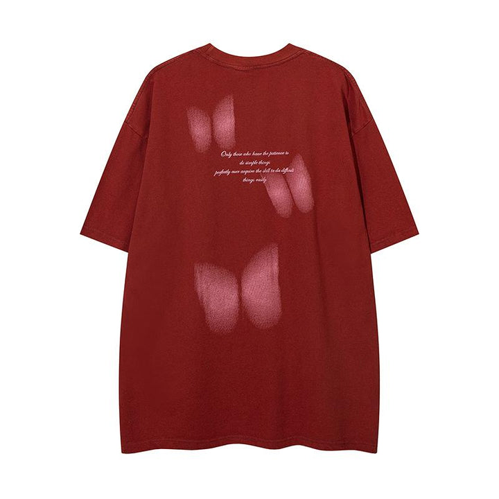 Broken Butterflies Loose Tee     - VONVEX