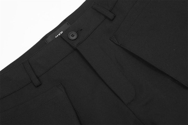 Three-Dimensional Cargo Patch Pants     - VONVEX