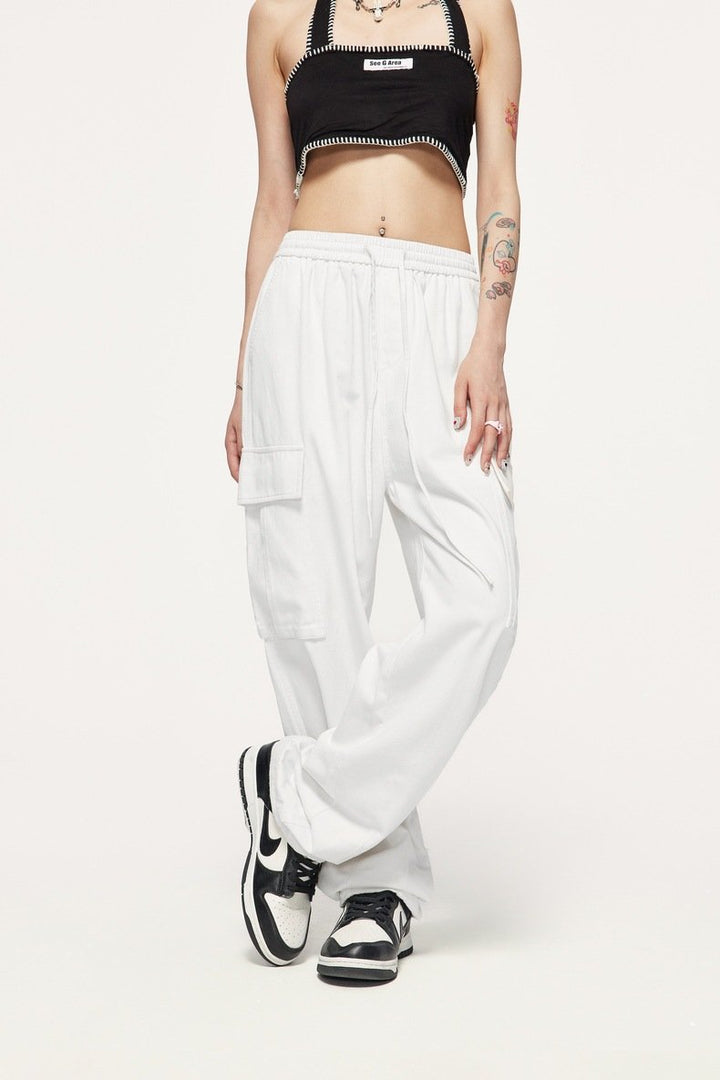 Spice Girl Straight Wide Leg Pants - VONVEX