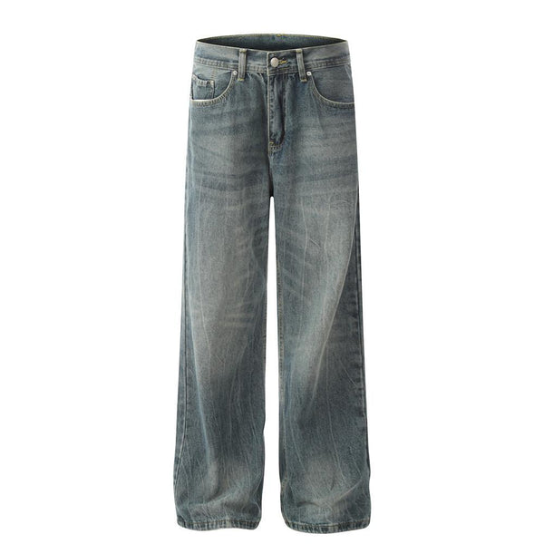 American Classic Washed Loose Jeans     - VONVEX