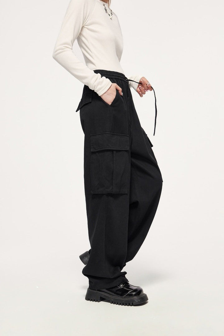 Spice Girl Straight Wide Leg Pants - VONVEX