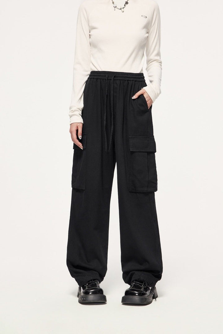 Spice Girl Straight Wide Leg Pants - VONVEX