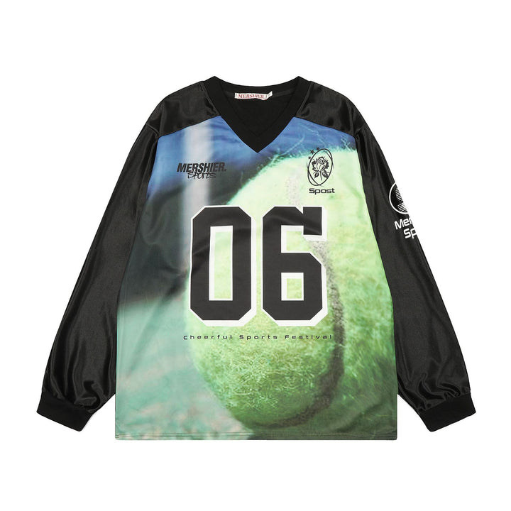 High Street Sports Jersey Sweater  Black Baseball M  - VONVEX