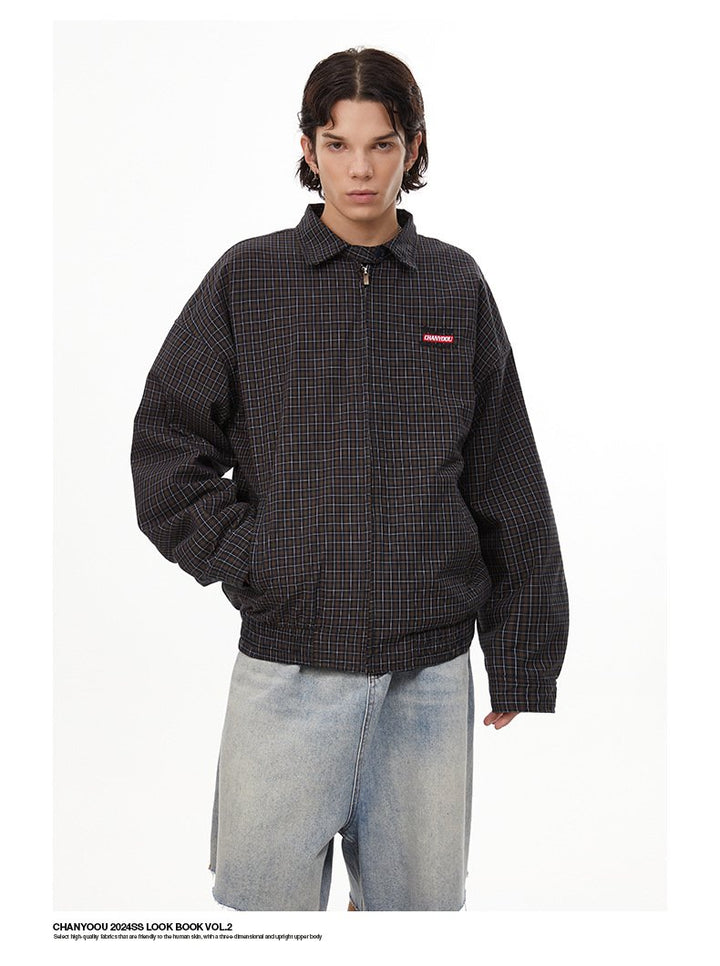 Plumpton Plaid Casual Jacket     - VONVEX