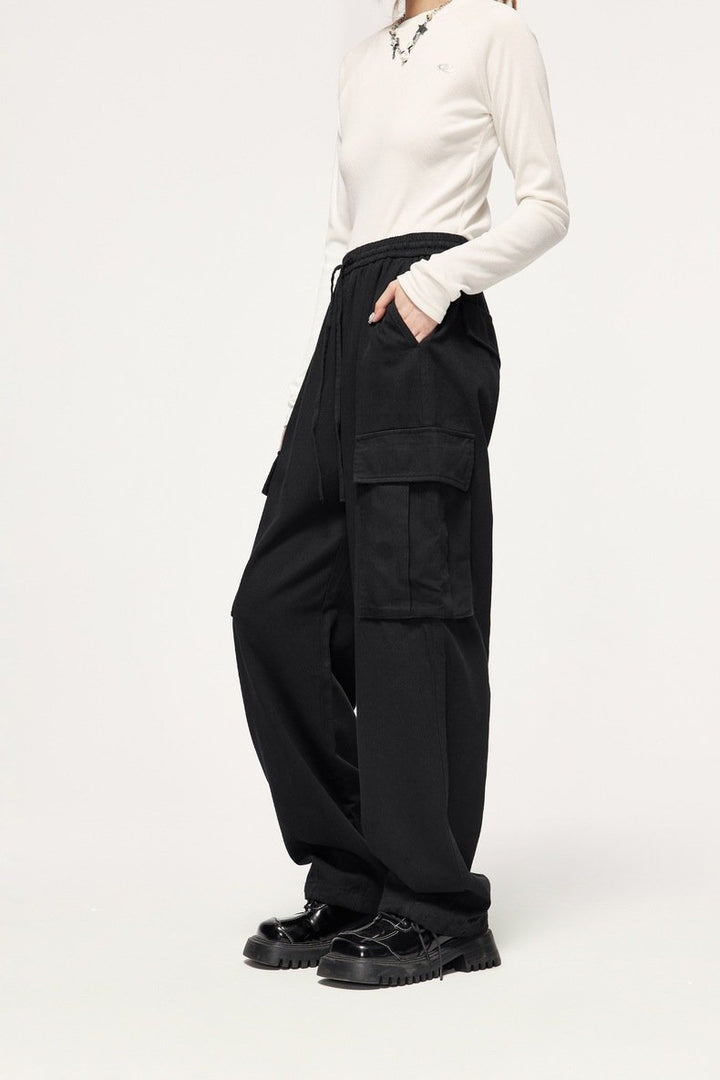 Spice Girl Straight Wide Leg Pants - VONVEX