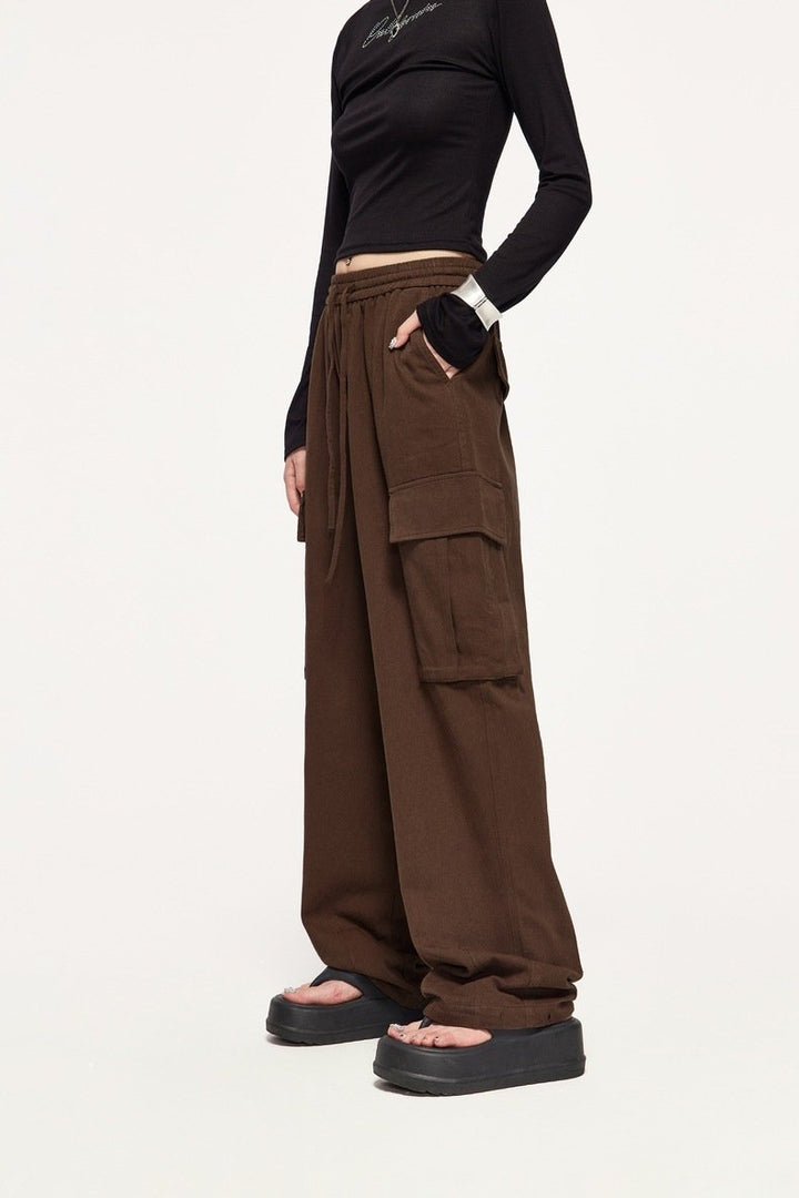 Spice Girl Straight Wide Leg Pants - VONVEX