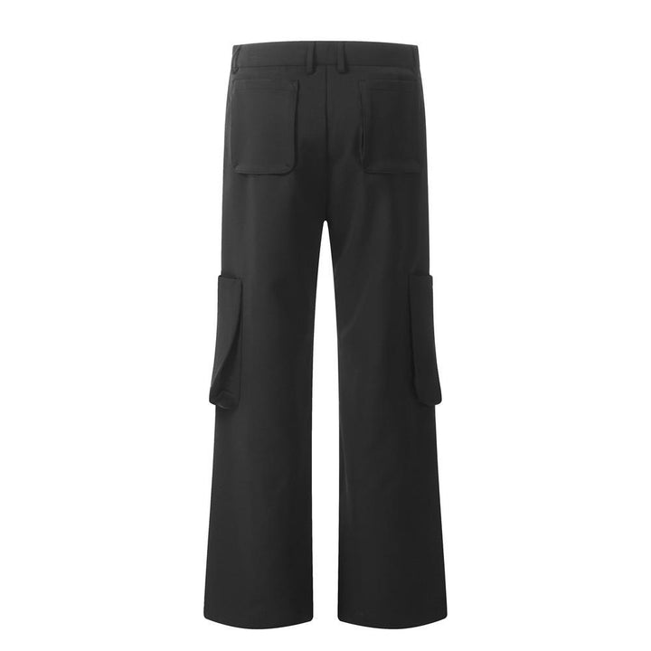 Three-Dimensional Cargo Patch Pants     - VONVEX