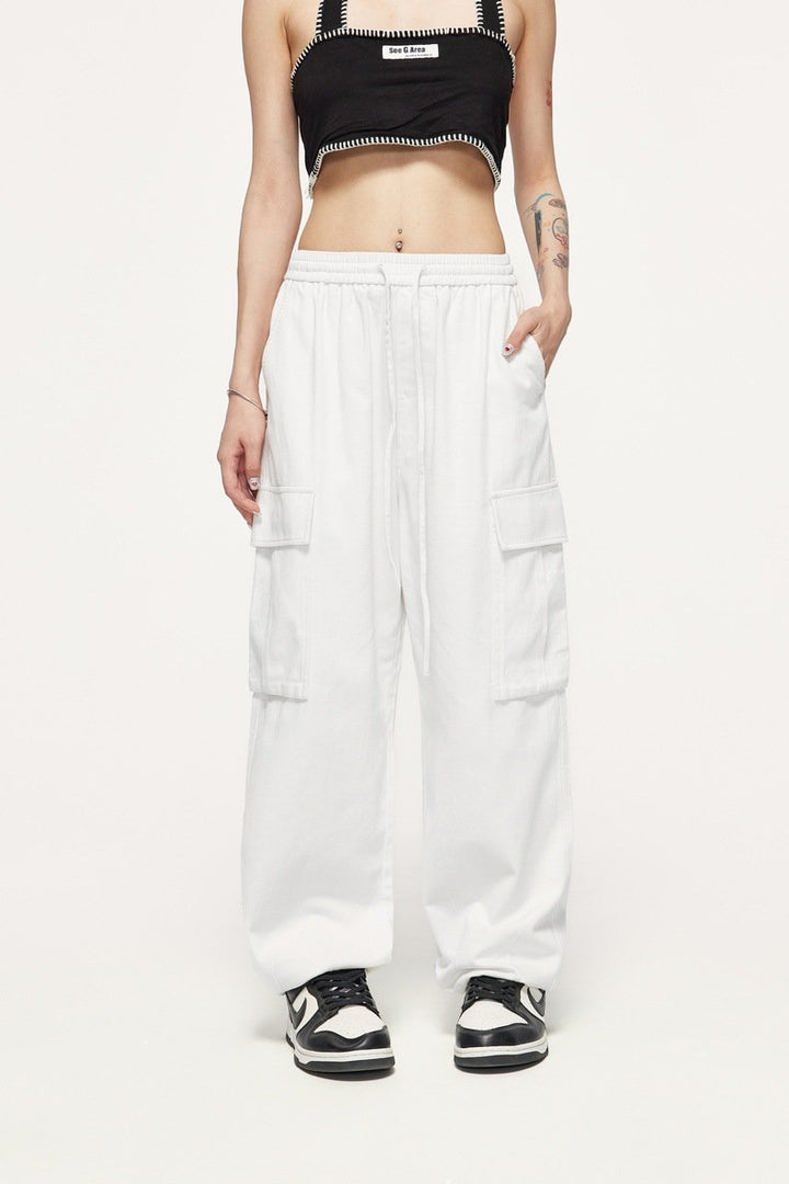 Spice Girl Straight Wide Leg Pants - VONVEX