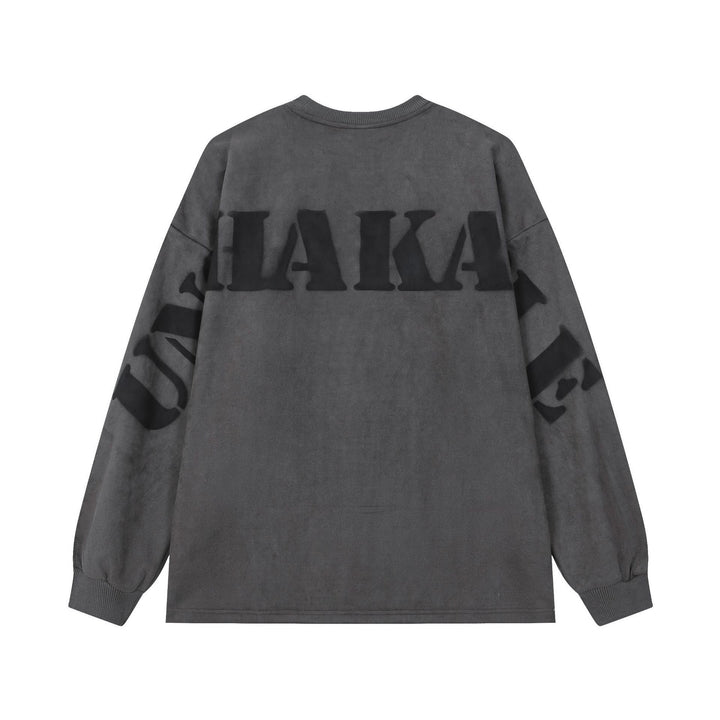 Unshakeable Collar Embroidered Sweater     - VONVEX