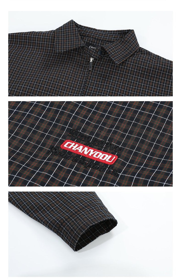 Plumpton Plaid Casual Jacket     - VONVEX