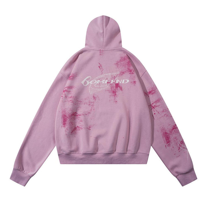 Splashed Ink Colorful Hoodie     - VONVEX