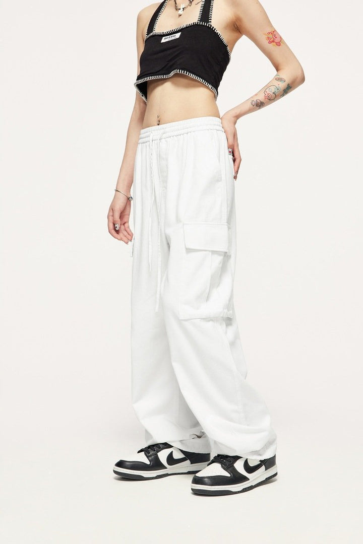 Spice Girl Straight Wide Leg Pants - VONVEX