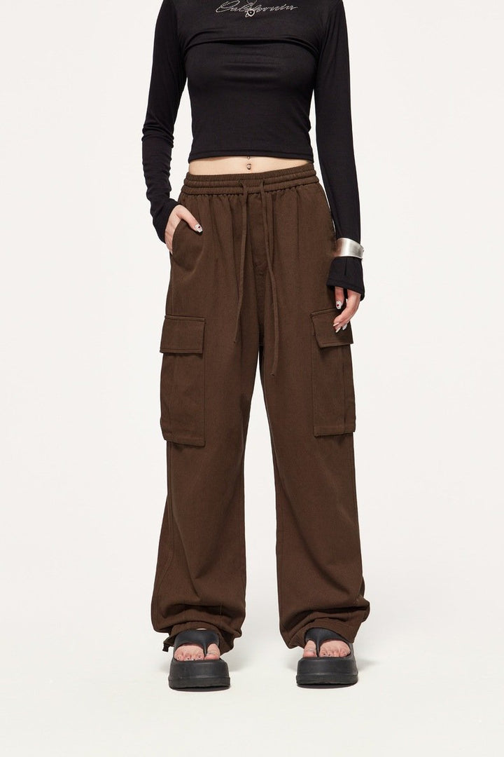 Spice Girl Straight Wide Leg Pants - VONVEX