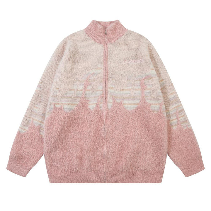 Flammy Wasteland Heavy Sweater  Pink S  - VONVEX