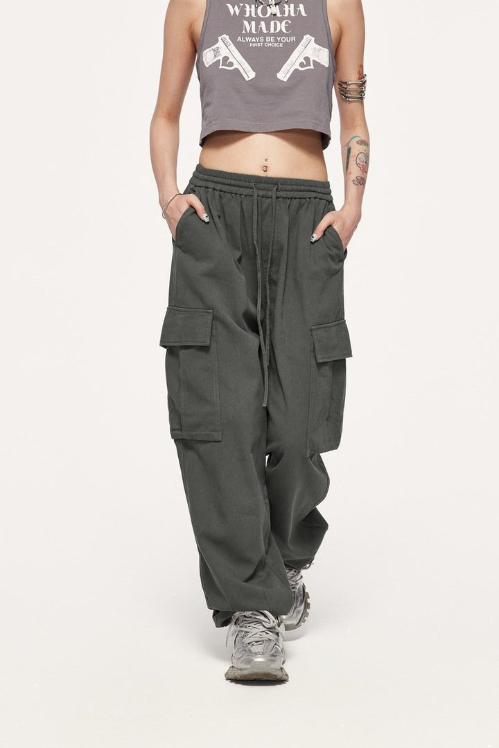 Spice Girl Straight Wide Leg Pants - VONVEX