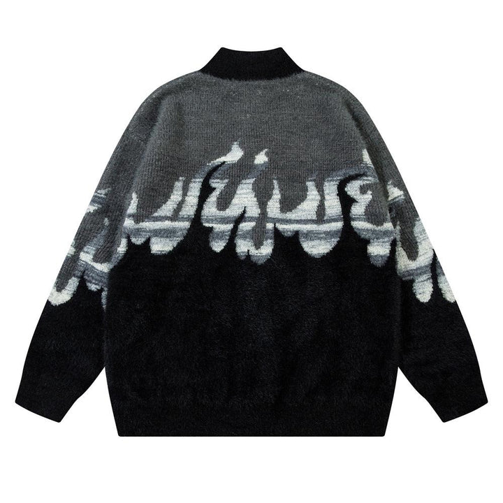 Flammy Wasteland Heavy Sweater     - VONVEX