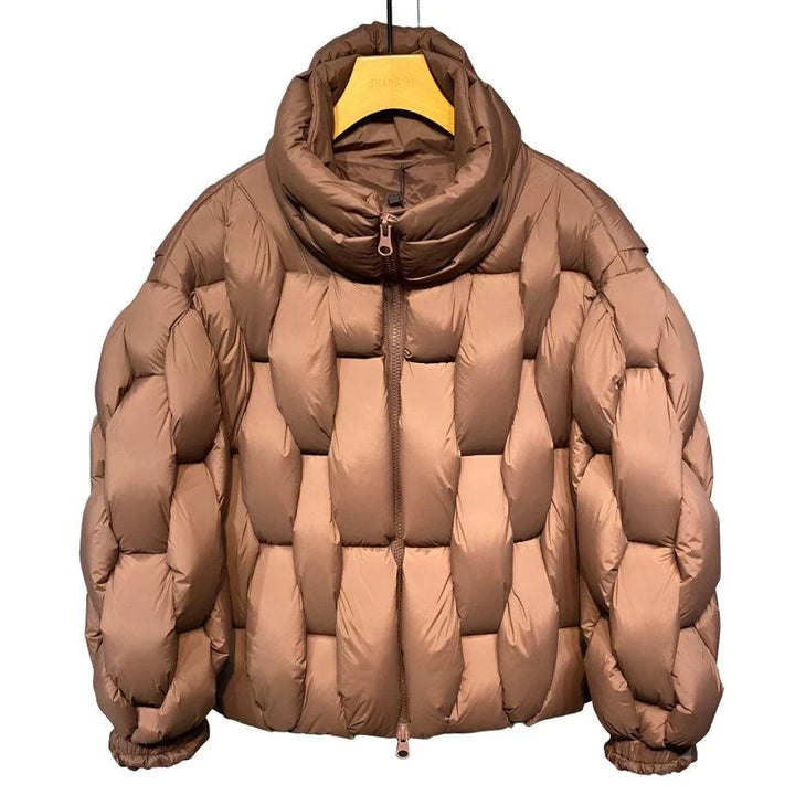 Luxury Square Weave Jacket     - VONVEX