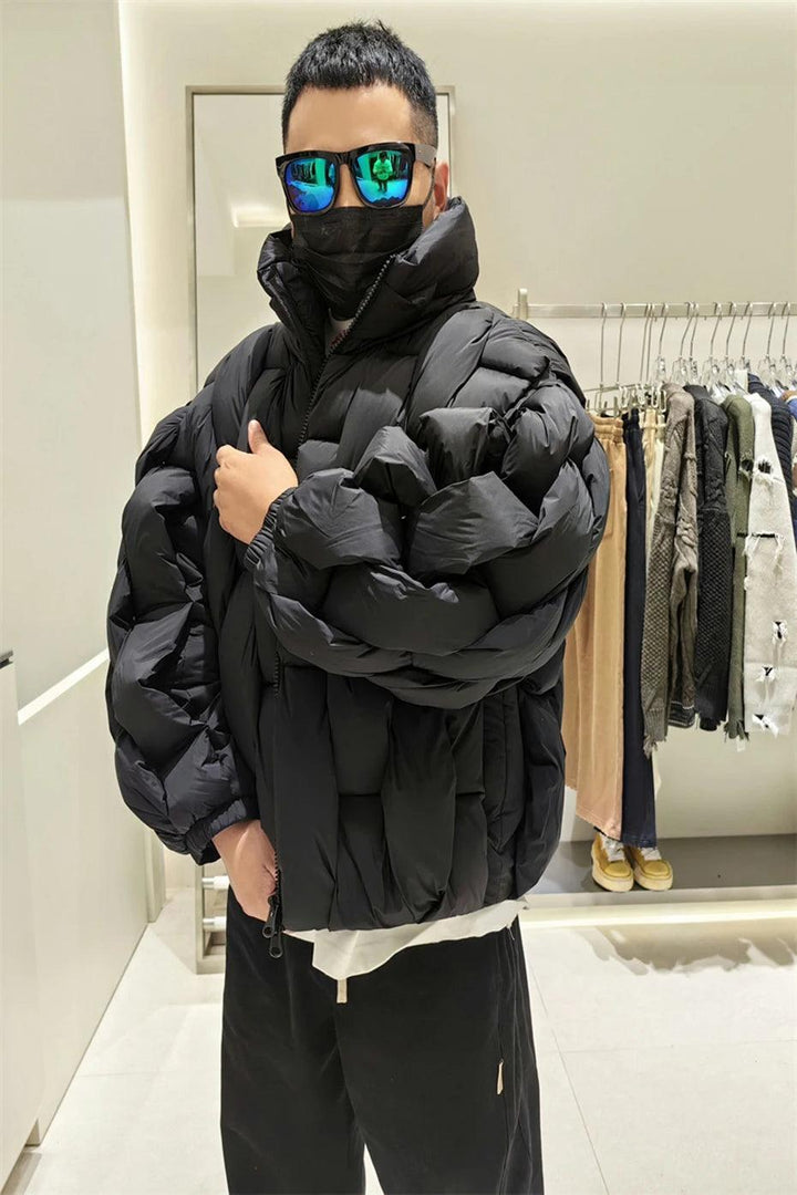 Luxury Square Weave Jacket     - VONVEX