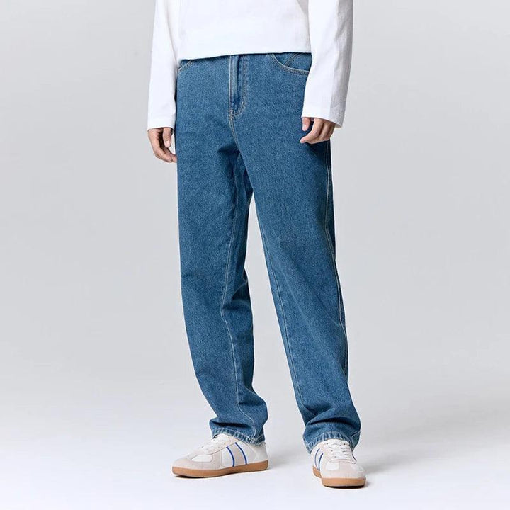 Retro Simple Loose Straight Jean     - VONVEX