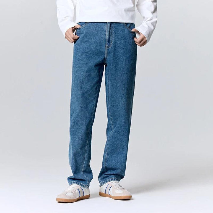 Retro Simple Loose Straight Jean     - VONVEX