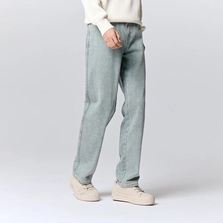 Retro Simple Loose Straight Jean     - VONVEX