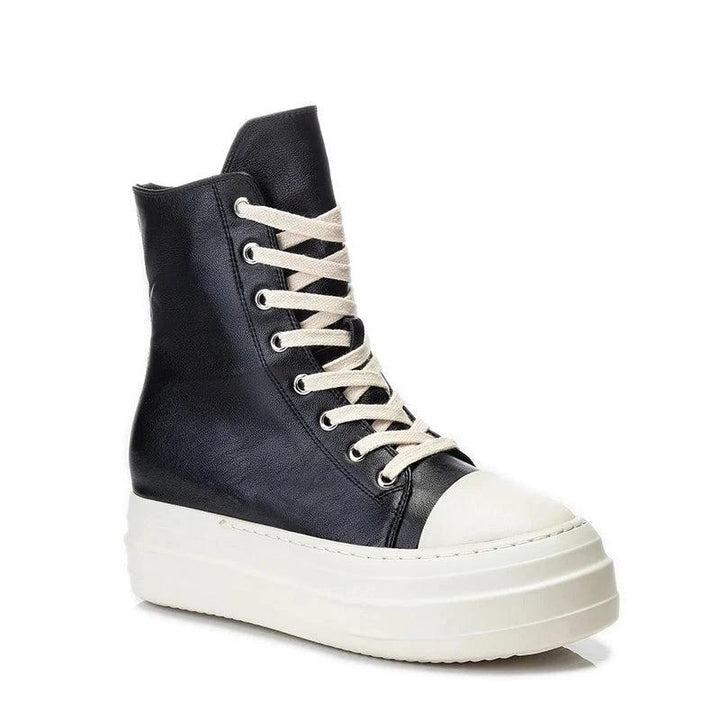 RICK OWENS Bumper Leather sneakers  Black PU 35  - VONVEX