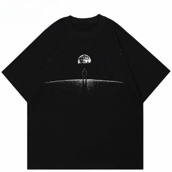 Space Astronaut Graphic Casual T-Shirt - VONVEX